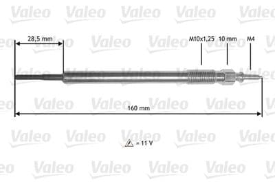 Bujía de precalentamiento VALEO 345177