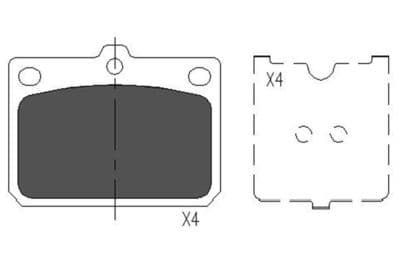 Juego de balatas de freno Kavo Parts KBP-9079