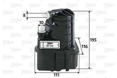 Filtro combustible VALEO 587542