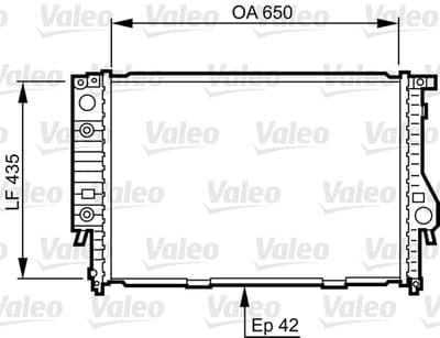 Radiador, refrigeración del motor VALEO 732099