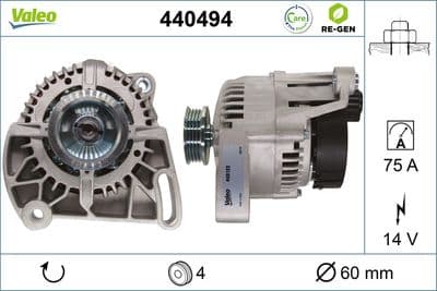 Alternador VALEO 440494