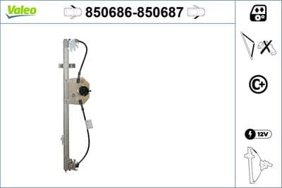 Elevador para ventanas VALEO 850687