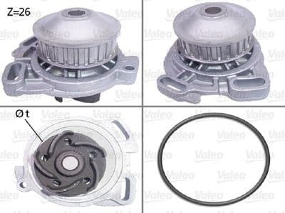 Bomba de agua, refrigeración del motor VALEO 506190