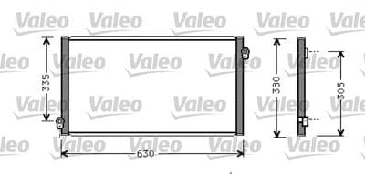 Condensador, aire acondicionado VALEO 817783