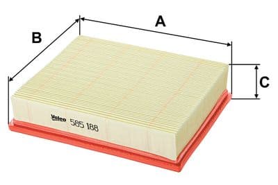 Filtro de aire VALEO 585188