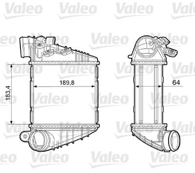 Radiador de aire de admisión VALEO 817457