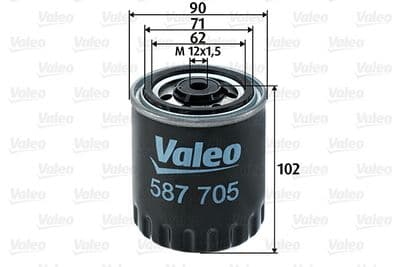 Filtro combustible VALEO 587705