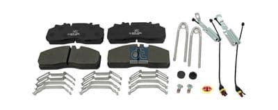 Juego de balatas de freno DT Spare Parts 5.92122