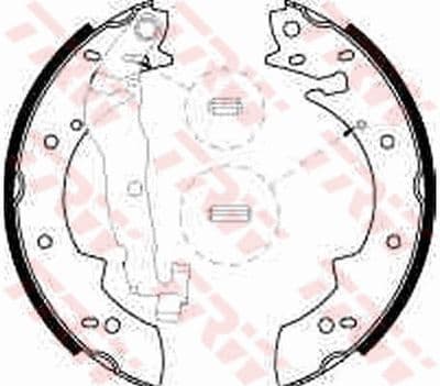 Juego de zapatas de frenos TRW GS8524