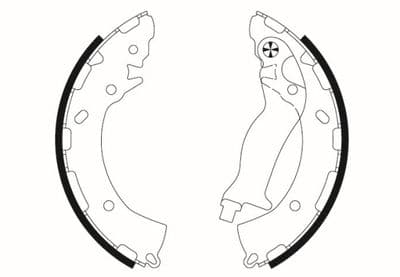 Juego de zapatas de frenos HELLA 8DB 355 022-191