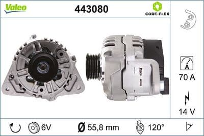 Alternador VALEO 443080