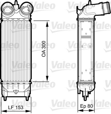 Radiador de aire de admisión VALEO 818244