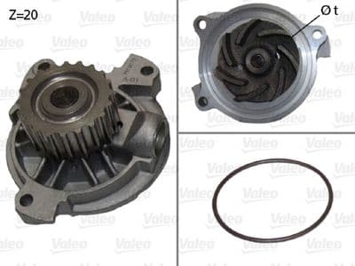 Bomba de agua, refrigeración del motor VALEO 506920