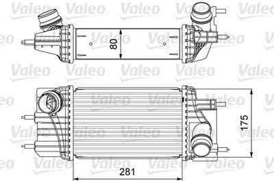 Radiador de aire de admisión VALEO 818666