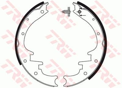 Juego de zapatas de frenos TRW GS8495