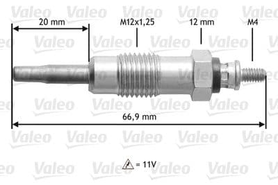 Bujía de precalentamiento VALEO 345111