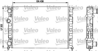 Radiador, refrigeración del motor VALEO 730503