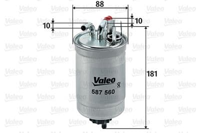 Filtro combustible VALEO 587560