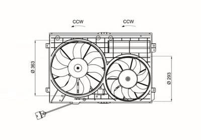Ventilador, refrigeración del motor MAHLE CFF 662 000S