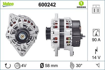 Alternador VALEO 600242