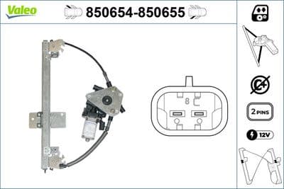 Elevador para ventanas VALEO 850654