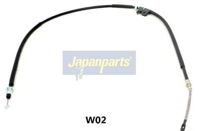 Cable de accionamiento, freno de estacionamiento JAPANPARTS BC-W02