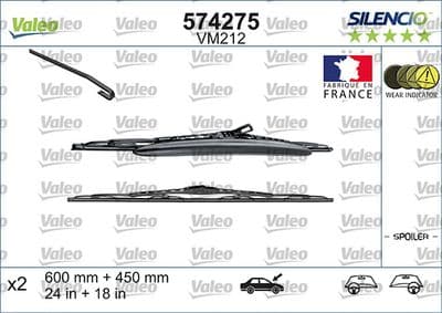 Limpiaparabrisas VALEO 574275