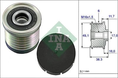 Rueda libre del alternador Schaeffler INA 535 0030 10