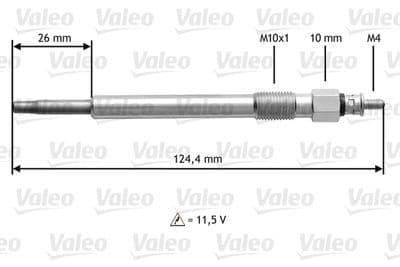 Bujía de precalentamiento VALEO 345162