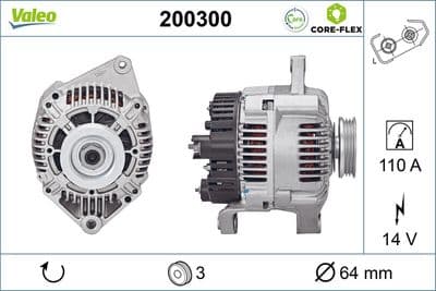 Alternador VALEO 200300