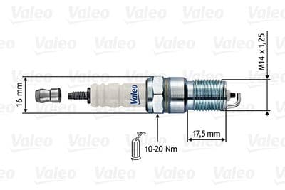 Bujía de encendido VALEO 246864