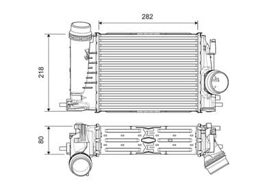 Radiador de aire de admisión VALEO 818316