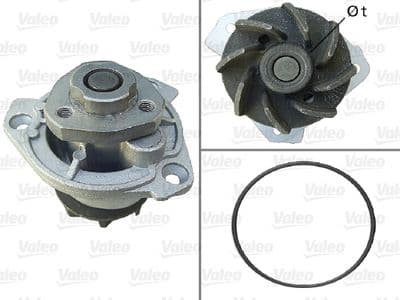 Bomba de agua, refrigeración del motor VALEO 506798