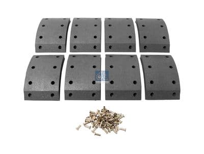 Juego de balatas de freno, freno de tambor DT Spare Parts 1.35051