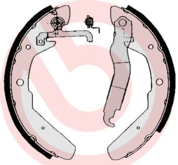 Juego de zapatas de frenos BREMBO S 85 517