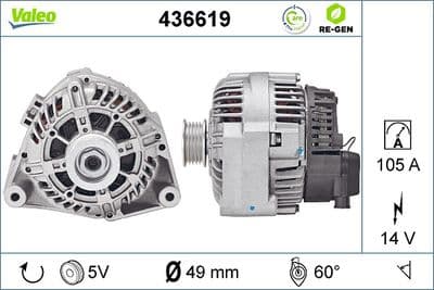 Alternador VALEO 436619
