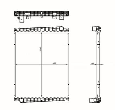 Radiador, refrigeración del motor MAHLE CR 1150 000S
