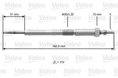 Bujía de precalentamiento VALEO 345217