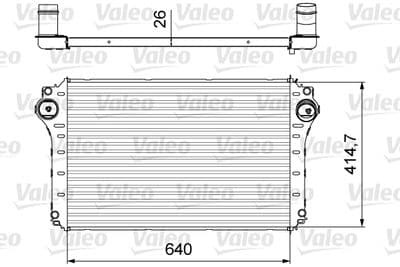 Radiador de aire de admisión VALEO 818568