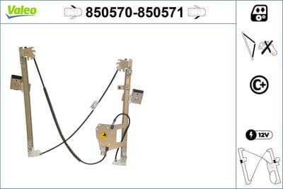 Elevador para ventanas VALEO 850571