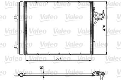 Condensador, aire acondicionado VALEO 814017