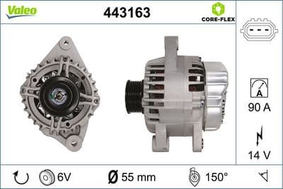 Alternador VALEO 443163