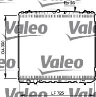 Radiador, refrigeración del motor VALEO 734905