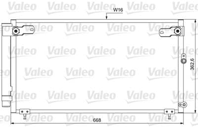 Condensador, aire acondicionado VALEO 814047