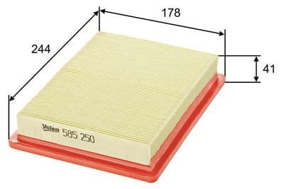 Filtro de aire VALEO 585250