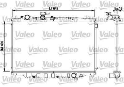Radiador, refrigeración del motor VALEO 730440
