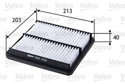 Filtro de aire VALEO 585232