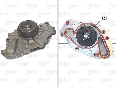 Bomba de agua, refrigeración del motor VALEO 506803