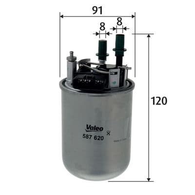 Filtro combustible VALEO 587620