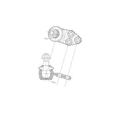 Rótula de suspensión/carga CTR CB0676